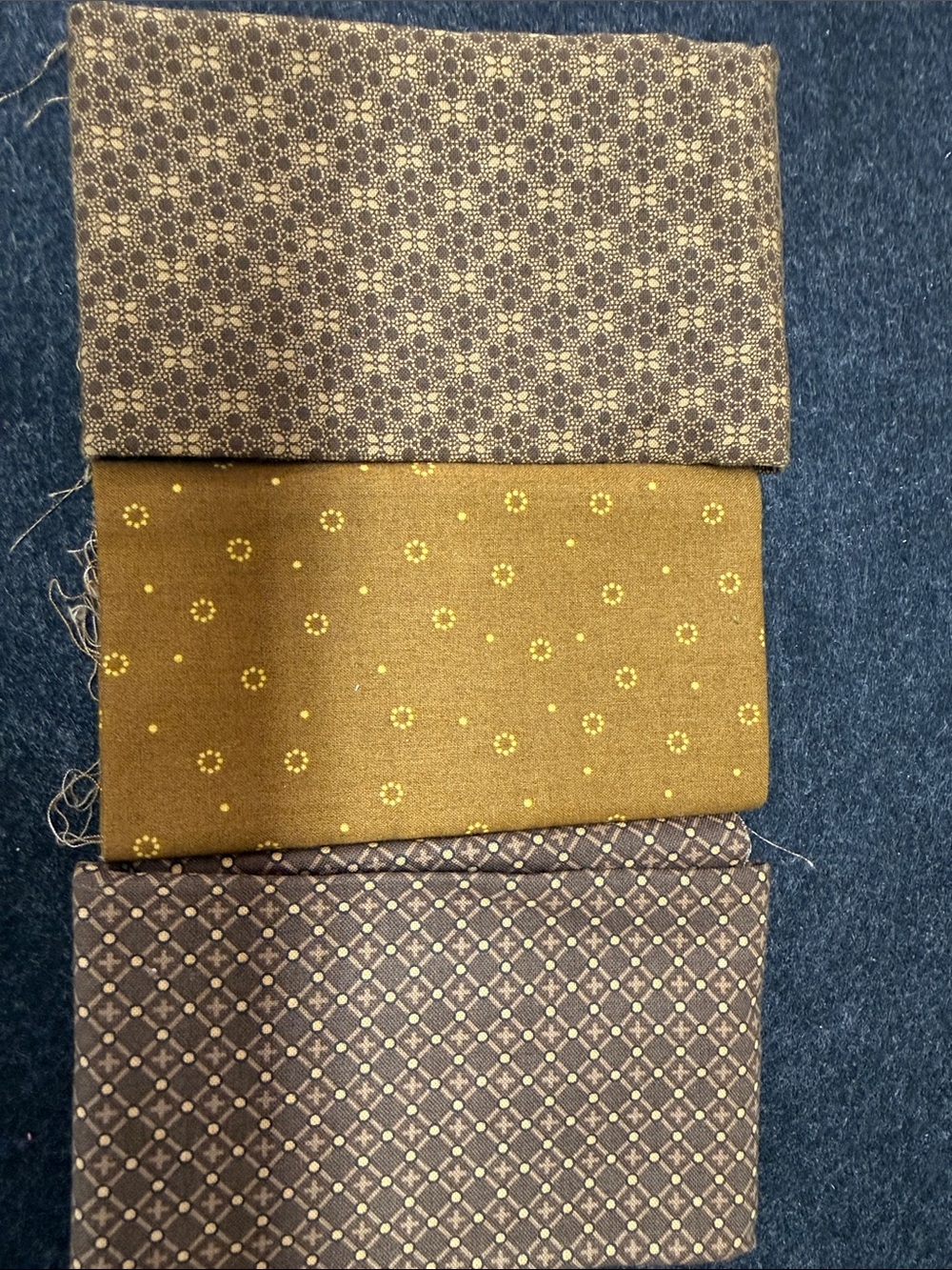 Fat Quarters Bundle Lot Of 3 Brown Multi Fat Quarters Sewing Quilting